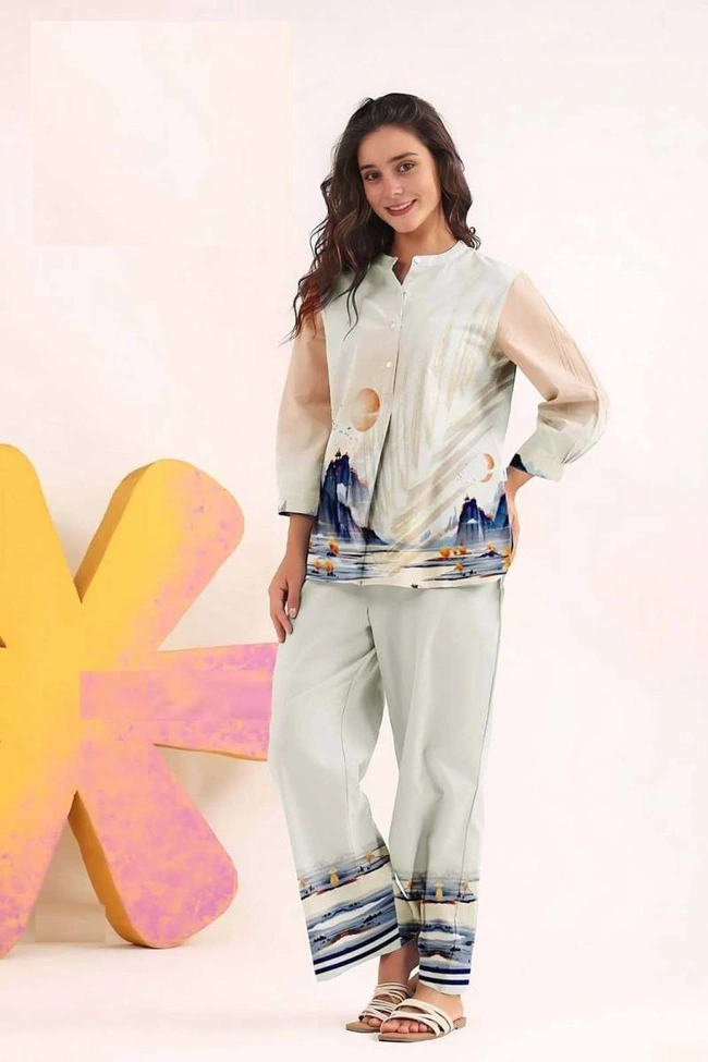 Rasili Nx Vaanii Digital Printed Co Ord Set