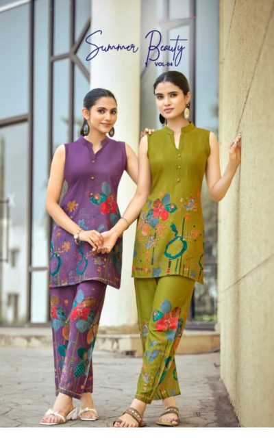 Midnight Bloom Rayon Co-Ord Set