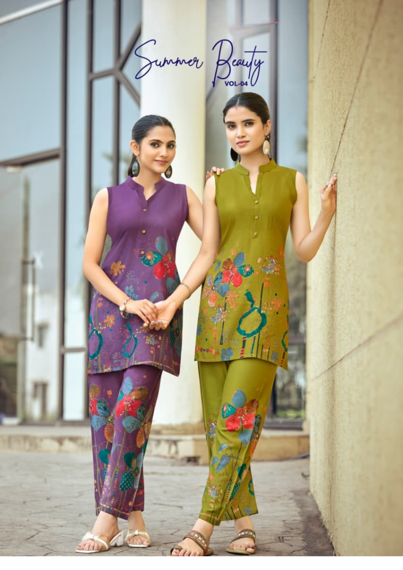 Midnight Bloom Rayon Co-Ord Set