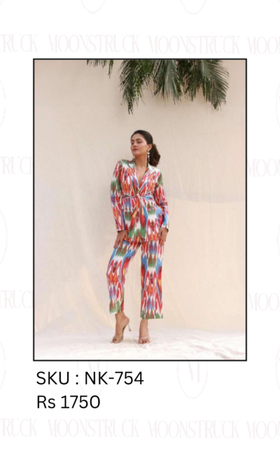 Boho Pop Printed Power Co-Ord Set