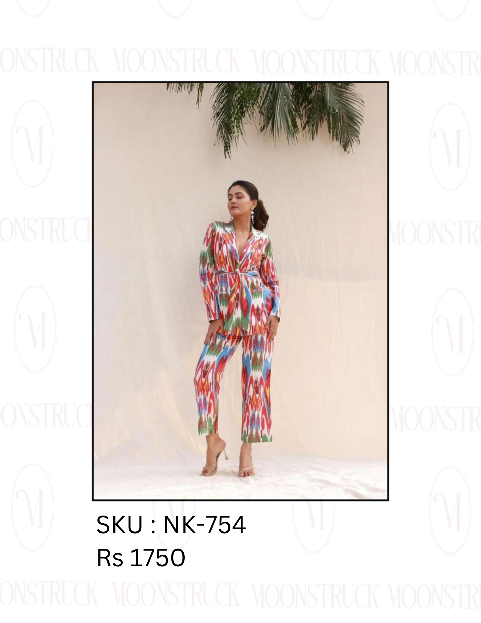 Boho Pop Printed Power Co-Ord Set