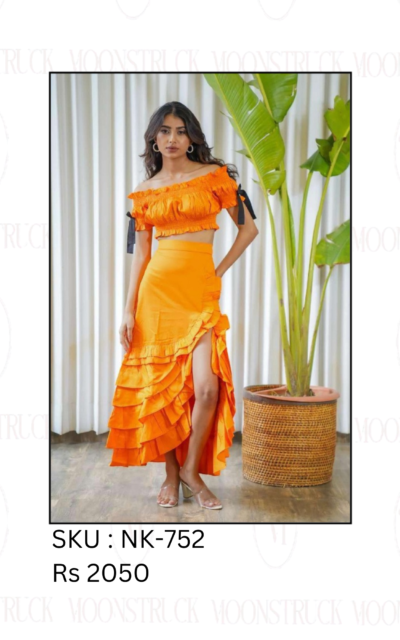 Sunset Ruffle Skirt Co-Ord Set